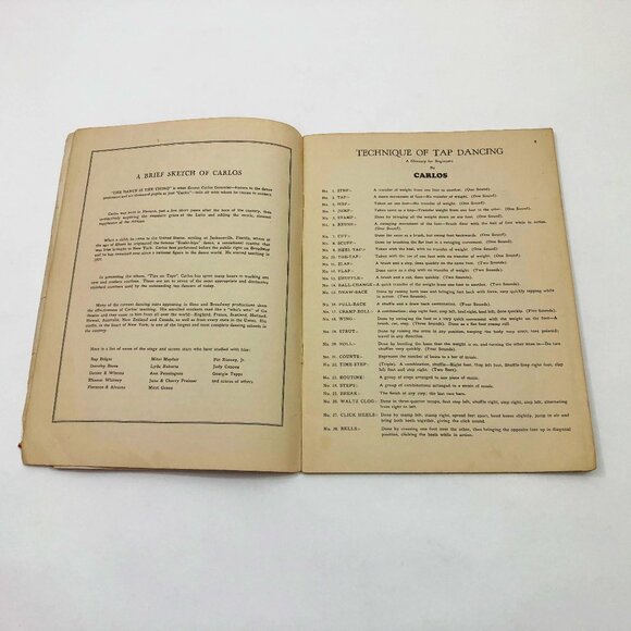Tips On Taps Album of Tap Dancing Book I By Carlos 44 pages 1937 - Picture 4 of 7